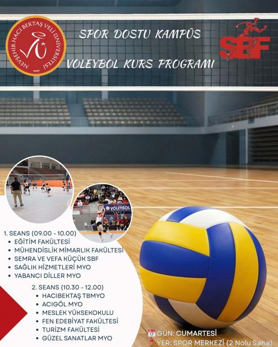 Spor dostu kampüs projesi kapsamında Spor Bilimleri Fakültesinin organize ettiği ücretsiz kurslar