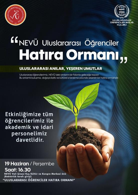  Uluslararası Öğrenciler Hatıra Ormanı – Ağaç Dikme Etkinliği