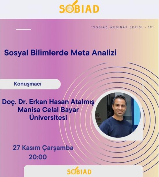 Sobiad Atıf Dizini tarafından Sobiad Akademi Webinarı gerçekleştirilecektir.