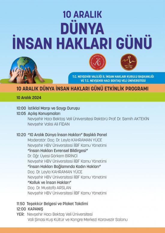 "10 Aralık Dünya İnsan Hakları Günü" Etkinliği 