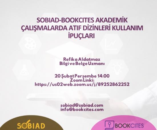 Sobiad & Bookcites Atıf Dizinleri Tarafından Eğitim Webinarı 