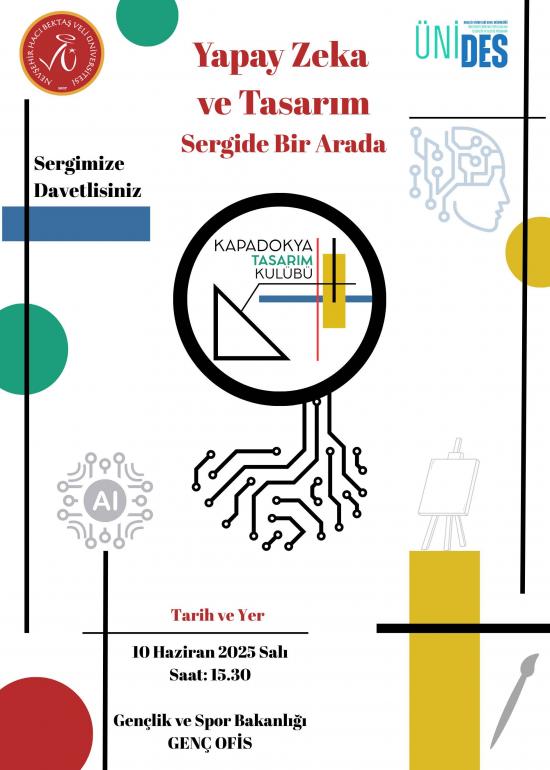 “Yapay Zeka ve Tasarım Sergide Bir Arada” Proje Sergi Duyurusu