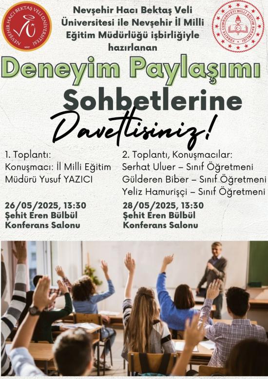 "Deneyim Paylaşımı Sohbetleri" Başlıklı Etkinlik