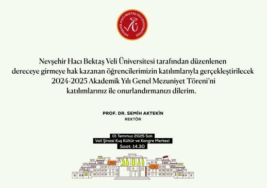 2024-2025 Akademik Yılı Genel Mezuniyet Töreni