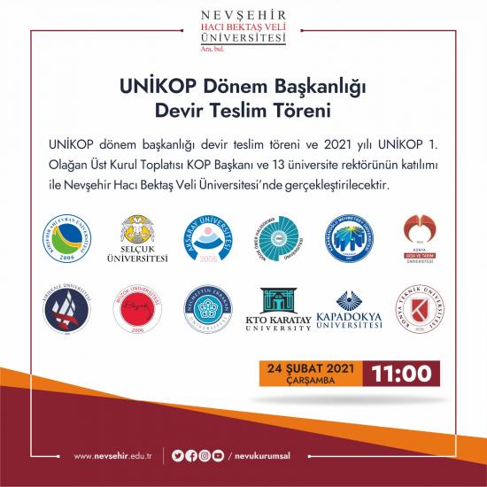 UNİKOP Dönem Başkanlığı Devir Teslim Töreni 