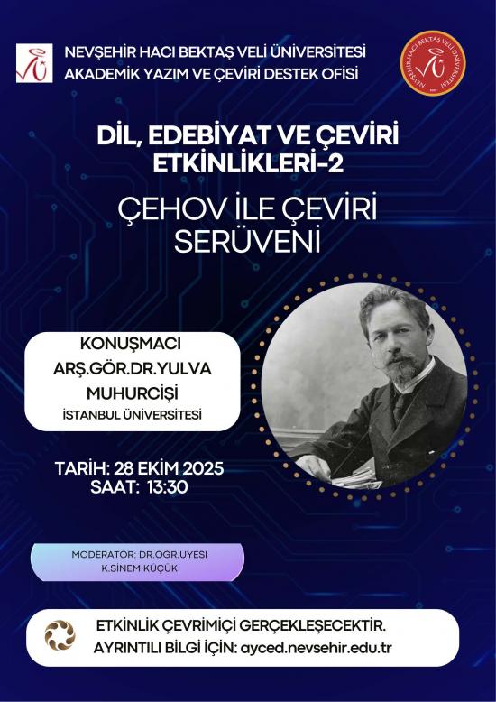 Dil, Edebiyat ve Çeviri Etkinlikleri II: Çehov İle Çeviri Serüveni