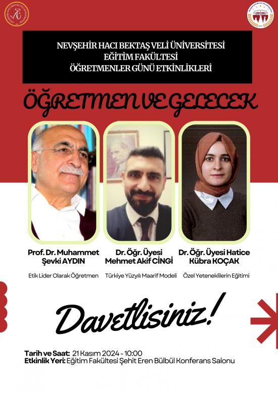 Öğretmenler Günü Etkinlikleri Kapsamında "Öğretmen ve Gelecek" Konulu Panel