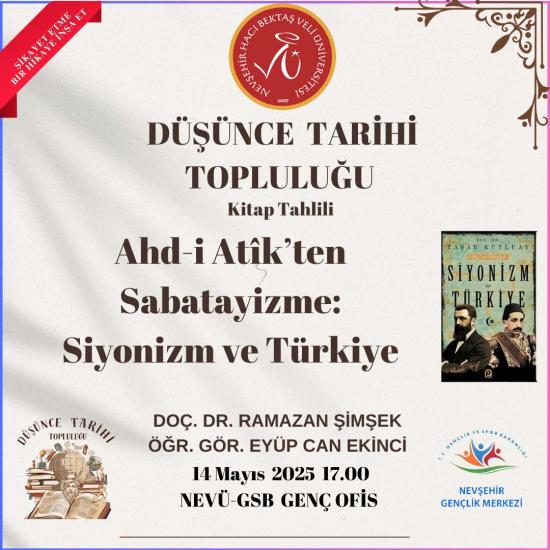 “Siyonizm  ve Türkiye" İsimli Kitap tahlili