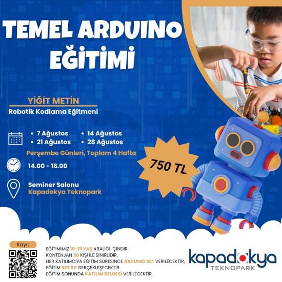 Kapadokya Teknopark olarak “Temel Arduino Eğitimi” düzenliyoruz!