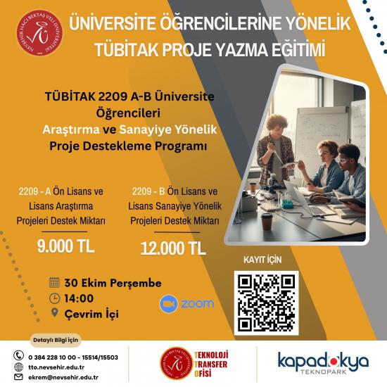 “Üniversite Öğrencilerine Yönelik TÜBİTAK Proje Yazma Eğitimi” Etkinliği