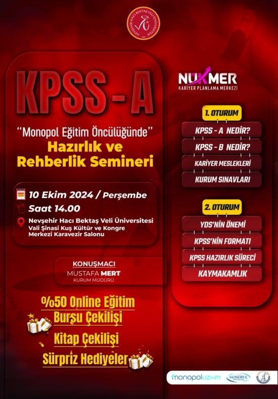 KPSS-A Hazırlık ve Rehberlik Semineri