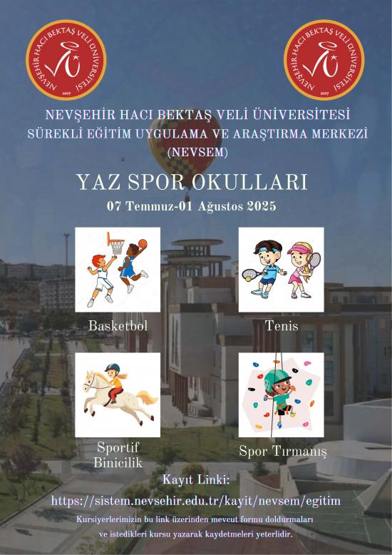 NEVSEM-Spor Bilimleri Fakültesi Yaz Spor Okulları