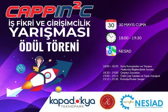 CAPPIN2C İş Fikri ve Girişimcilik Yarışması Ödül Töreni’ne Davet