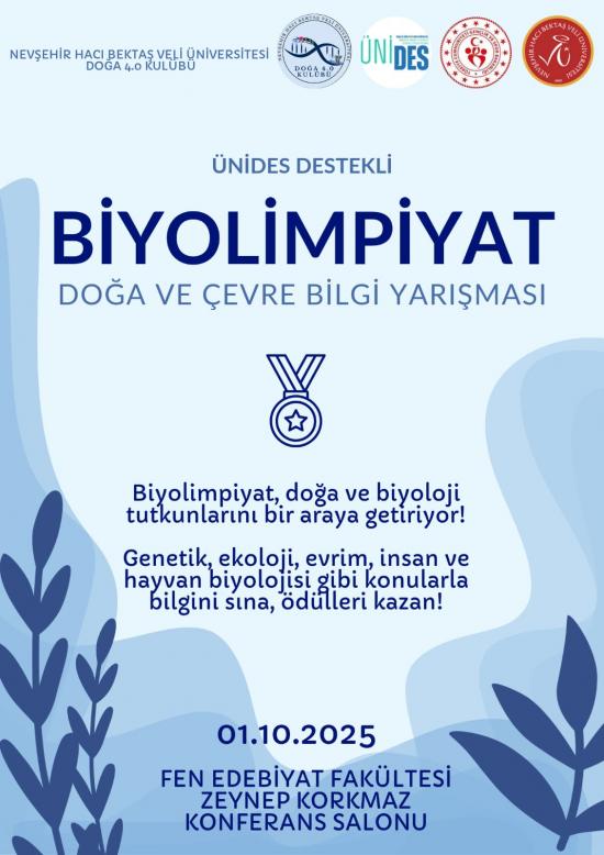 BIYOLIMPIYAT 2025 – Biyolojinin Zihnini Keşfet!