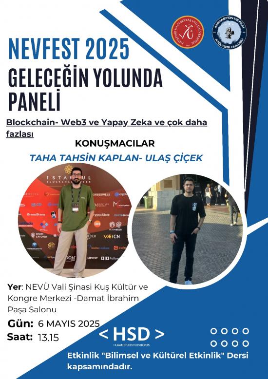 "NEVFEST 2025" Kapsamında "Geleceğin Yolunda Paneli" Başlıklı Etkinlik