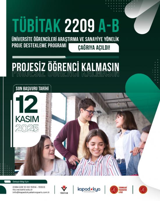TÜBİTAK 2209 Üniversite Öğrencileri Araştırma Projeleri Destekleme Programı