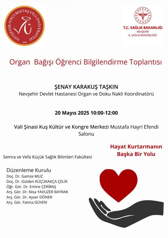 Organ Bağışı Öğrenci Bilgilendirme Toplantısı