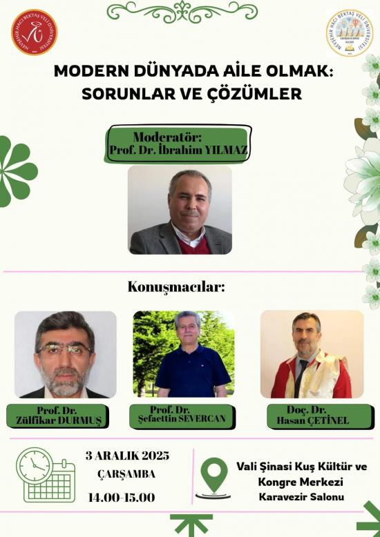 "Modern Dünyada Aile Olmak: Sorunlar ve Çözümler" Başlıklı Panel