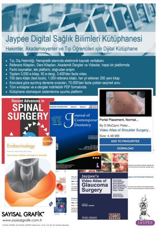 JaypeeDigital Veritabanı Üniversitemiz Deneme Erişimine Açılmıştır.