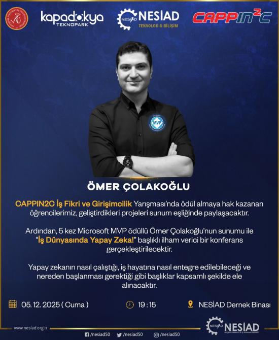  "İş Dünyasında Yapay Zeka" Konulu Konferans