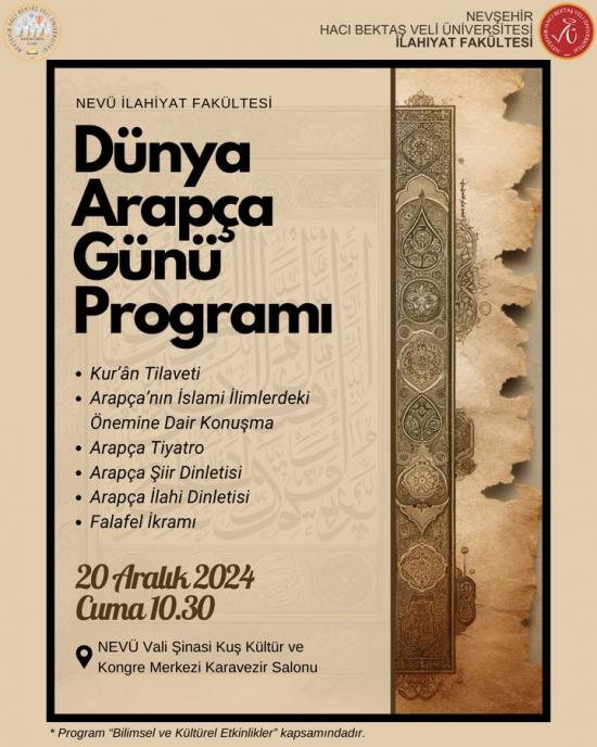 “Dünya Arapça Günü Programı” Etkinliği