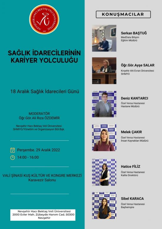 "Sağlık İdarecilerinin Kariyer Yolculuğu" Konulu Panel