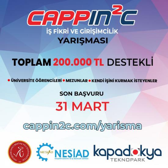 CAPPIN2C İş Fikri Yarışması Başvuruları Devam Ediyor!