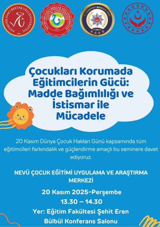 "Çocukları Korumada Eğitimcilerin Gücü: Madde Bağımlılığı ve İstismar İle Mücadele" Başlıklı Seminer