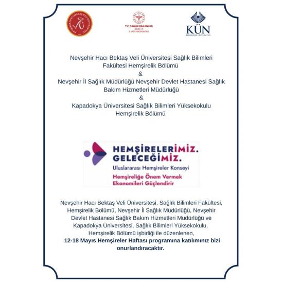 12-18 Mayıs 2025 Hemşireler Haftası Etkinlikleri