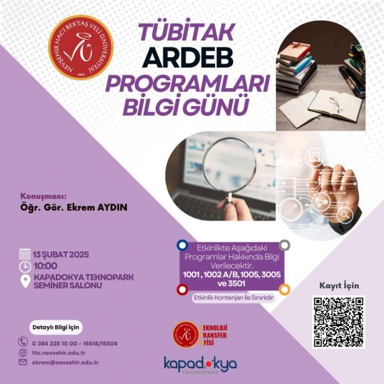 “TÜBİTAK ARDEB Programları Bilgi Günü” Etkinliği