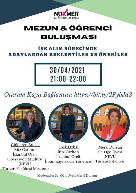 NÜKMER Tarafından Düzenlenen 'Mezun&Öğrenci Buluşması' Konulu Etkinlik  