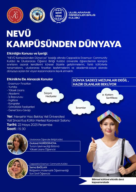 "NEVÜ Kampüsünden Dünya’ya!" Başlıklı Etkinlik