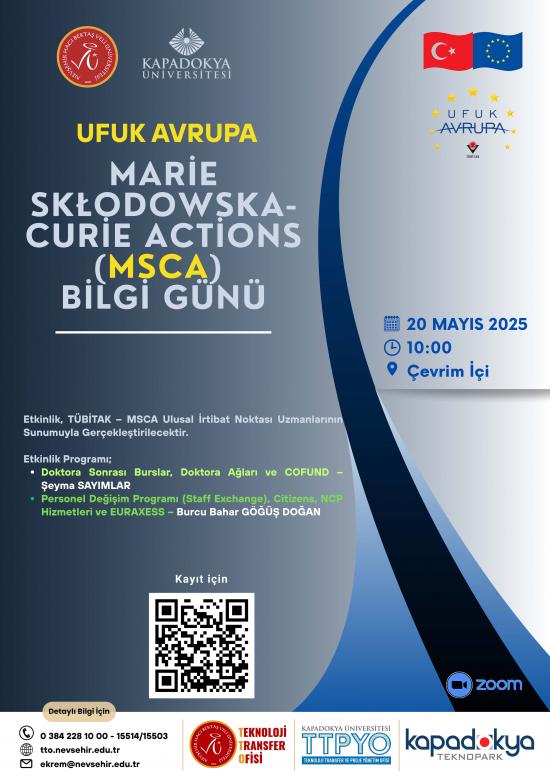 “Marie Skłodowska-Curie Actions (MSCA) Bilgi Günü” Etkinliği