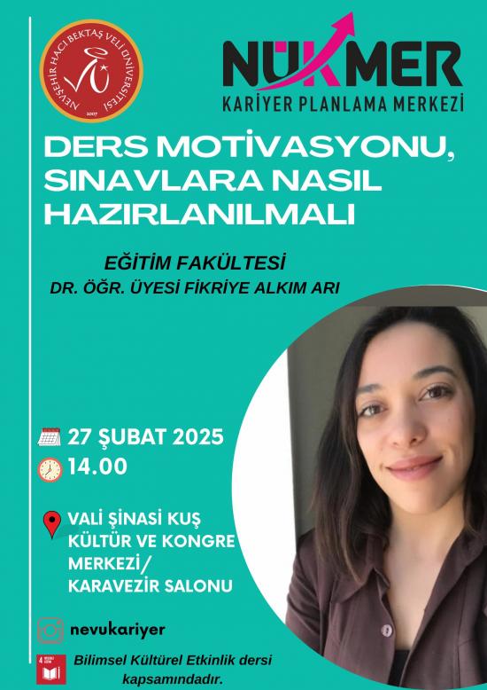 “Ders Motivasyonu, Sınavlara Nasıl Hazırlanılmalı” Konulu Seminer