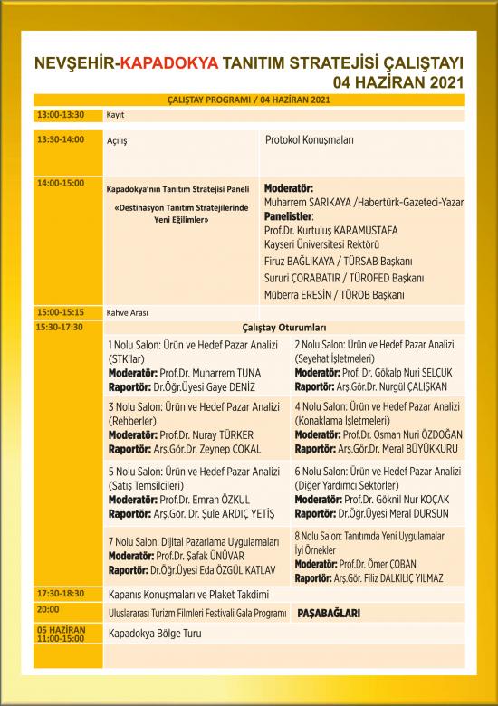 T.C. Kültür ve Turizm Bakanlığı, Nevşehir Valiliği ve NEVÜ İşbirliğiyle ‘Nevşehir Kapadokya Tanıtım Stratejisi Çalıştayı’ Düzenlenecek