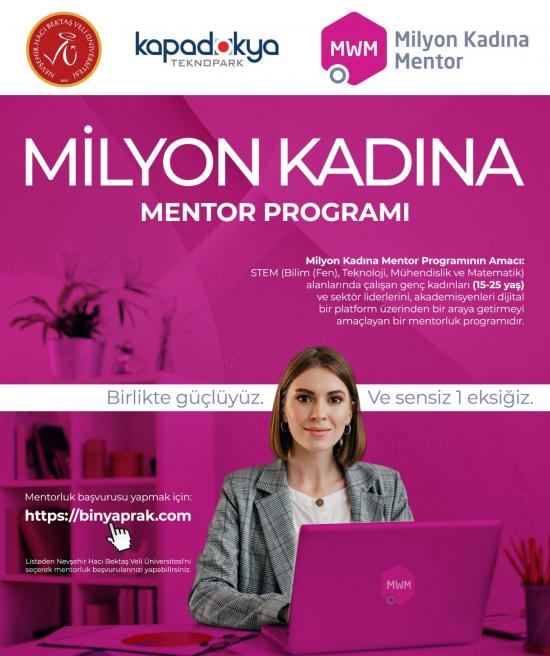 "Milyon Kadına Mentor" Programına Katılım Çağrısı