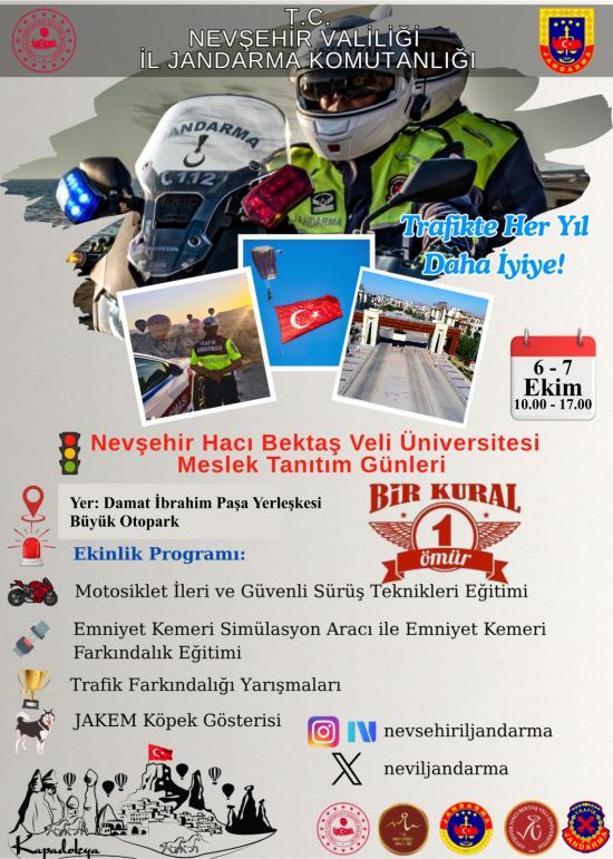 Nevşehir Hacı Bektaş Veli Üniversitesi (NEVÜ) Meslek Tanıtım Günleri "Bir Kural Bir Ömür" Adlı Etkinlik