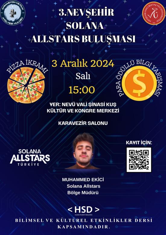 3. Nevşehir Solana Allstars Buluşması Etkinliği