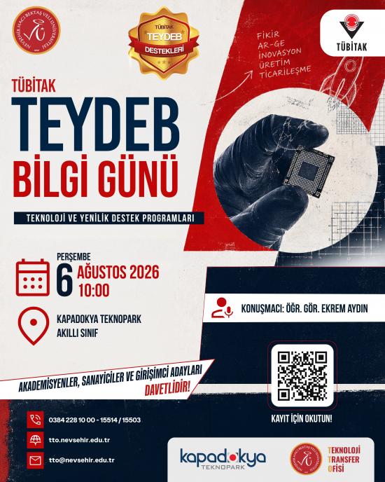TÜBİTAK TEYDEB Programları Bilgi Gününe Davetlisiniz