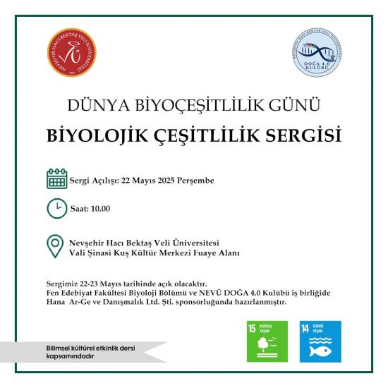  Dünya Biyoçeşitlilik Günü Sergisi