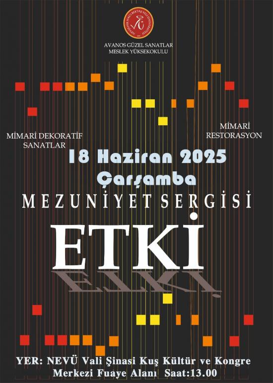 Avanos Güzel Sanatlar Meslek Yüksekokulu Mezuniyet Sergisi