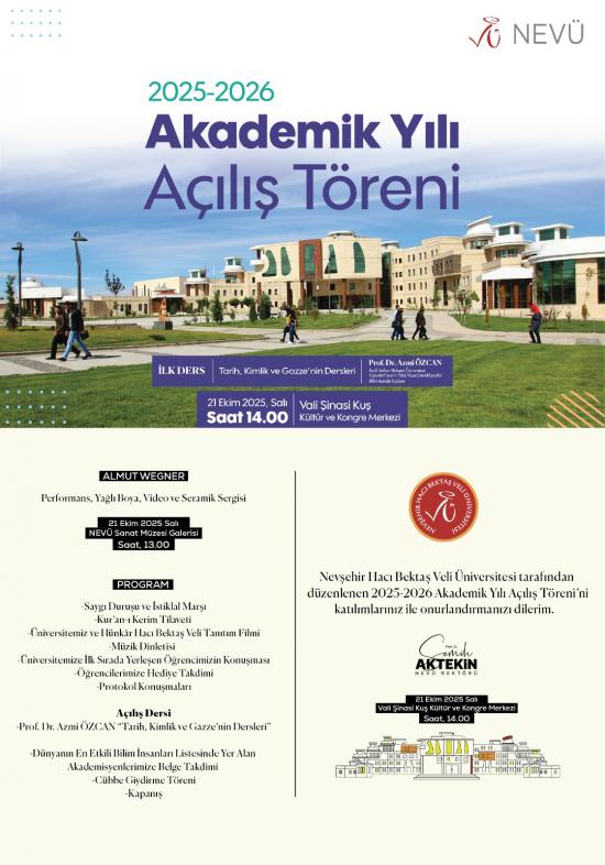 2025-2026 Akademik Yılı Açılış Töreni