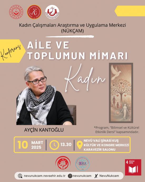 “Aile ve Toplumun Mimarı Kadın” Konulu Konferans