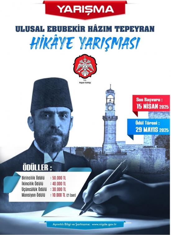  Ulusal Ebubekir Hâzım Tepeyran Hikâye Yarışması