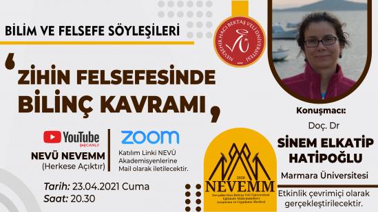 NEVEMM’den "Zihin Felsefesinde Bilinç Kavramı” Konulu Bilim ve Felsefe Söyleşisi