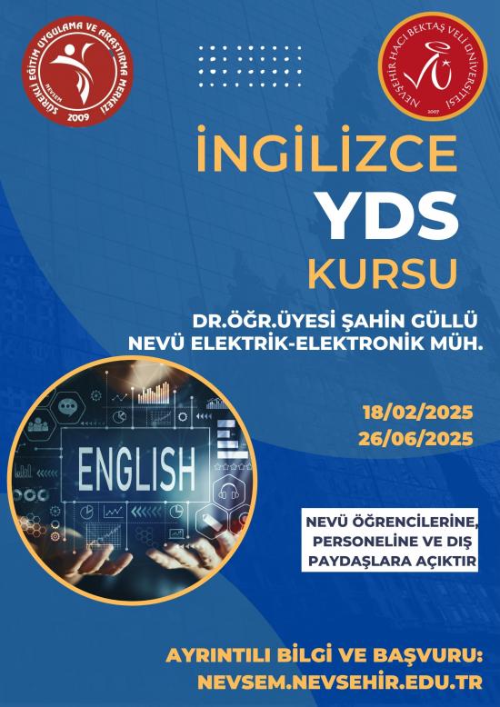 NEVSEM YDS İngilizce Hazırlık Kursu Başlıyor (Son Açıklamalar)